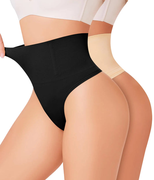 SnatchMe™ Tummy Control Thong – Seamless Waist Shaper with 4-Bone Anti-Roll Support