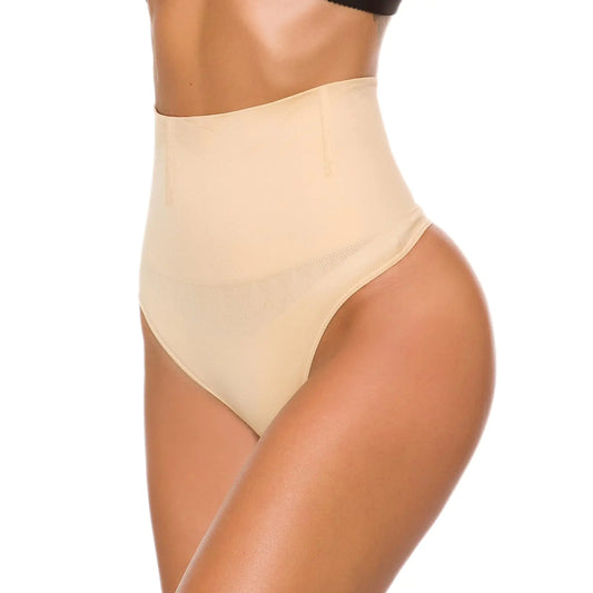 SnatchMe™ High-Waisted Tummy Control Thong – Seamless Body Shaper Panty