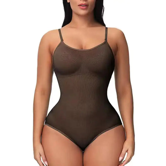 SnatchMe™ Sculpting Bodysuit – V-Neck Shapewear with Built-in Control & Open Crotch